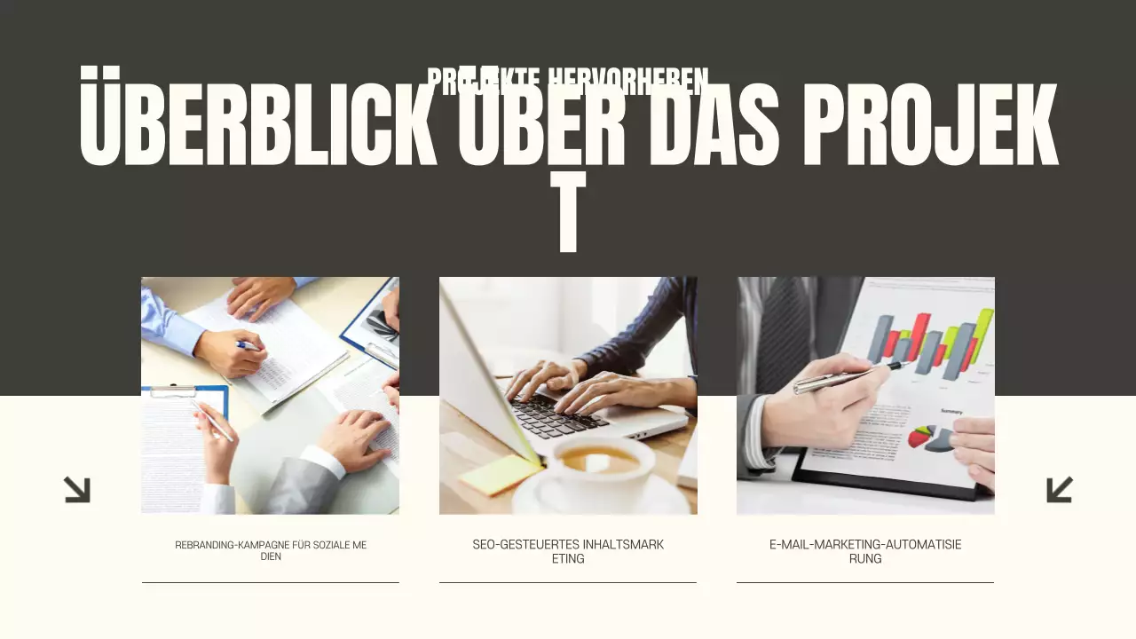 Orange Modern Portfolio Dokumentvorlage