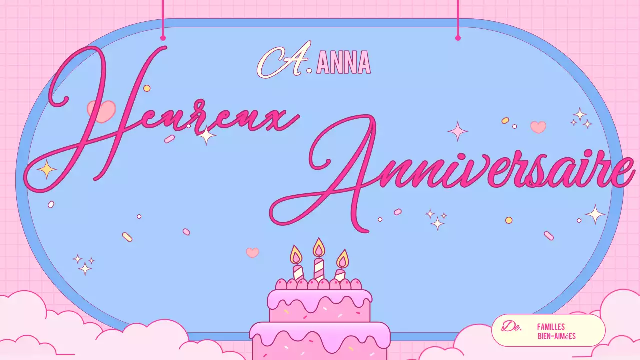 carte d'anniversaire rose