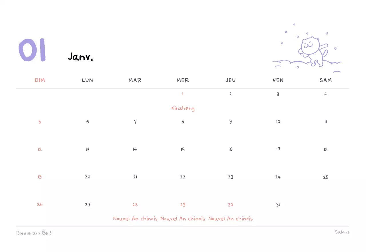 Calendrier journalier en ivoire