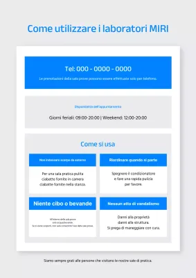 Annunci semplici blu