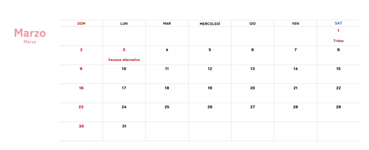 Calendario di Capodanno con una calda illustrazione