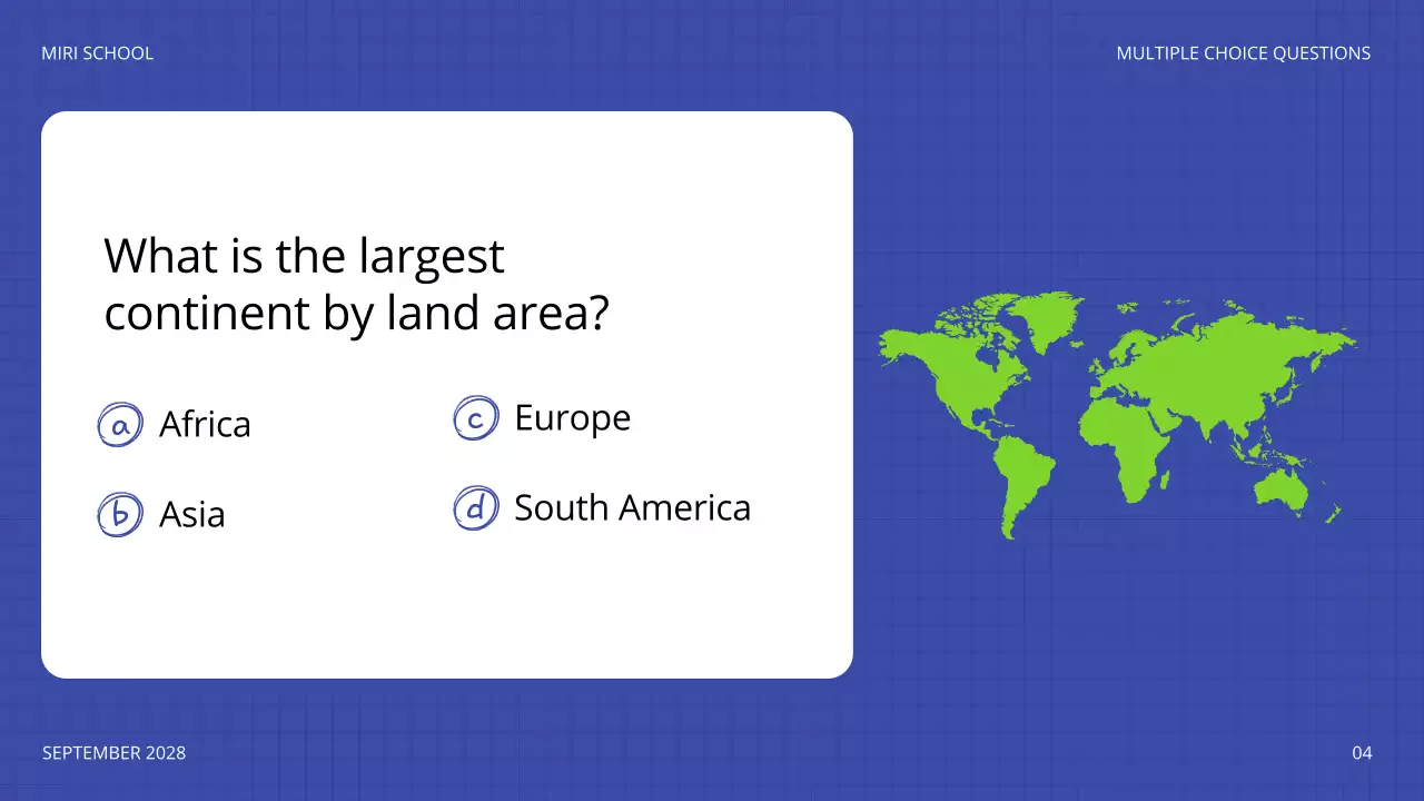 Blue Playful Quiz Announcement Presentation