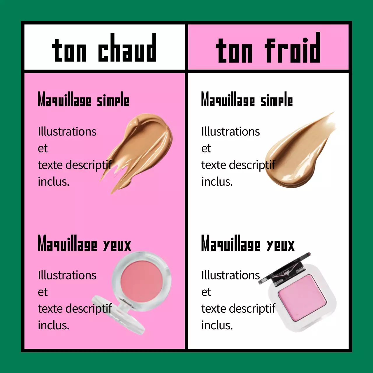 Promouvoir les cosmétiques roses