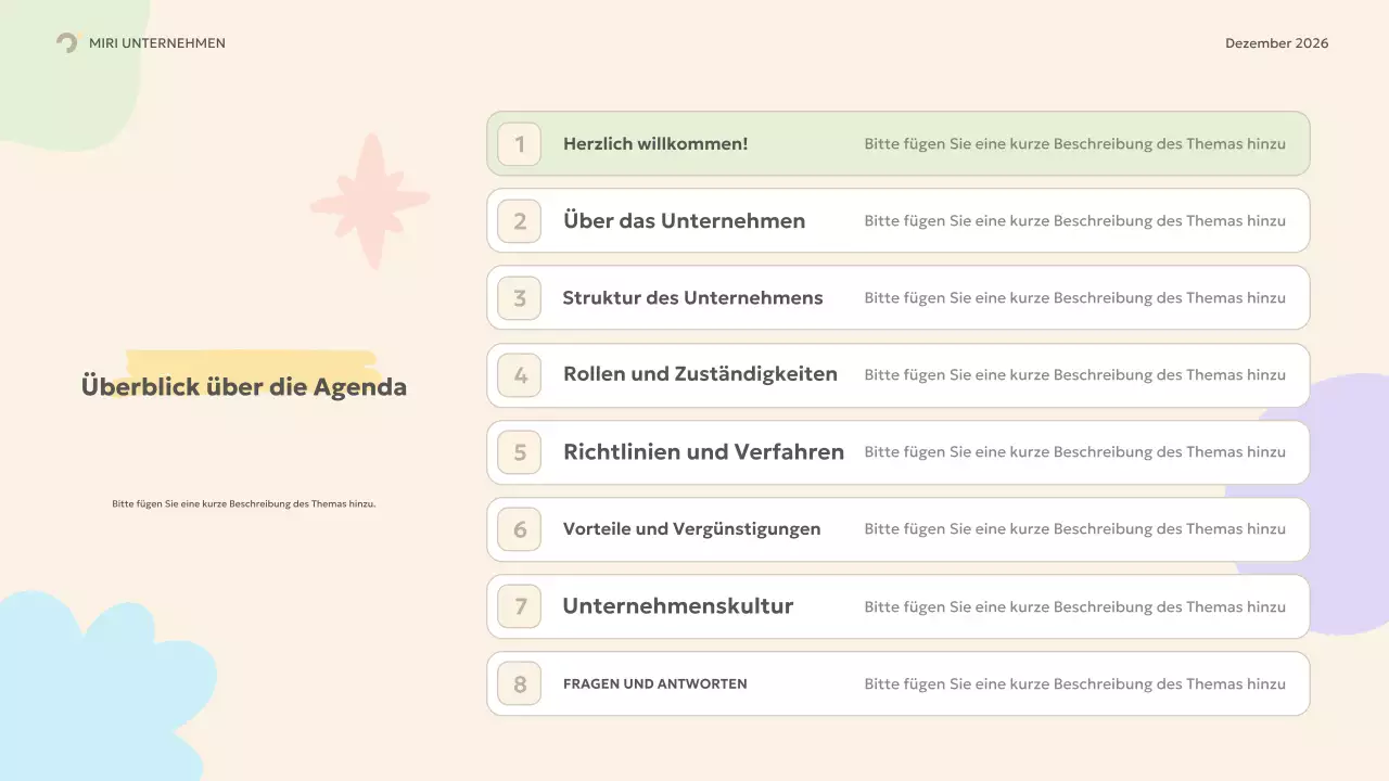 beige modern onboarding guide