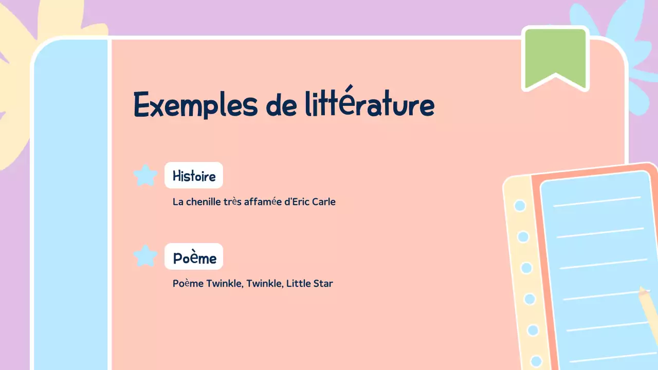 abstrait coloré introduction à la littérature matériel de cours