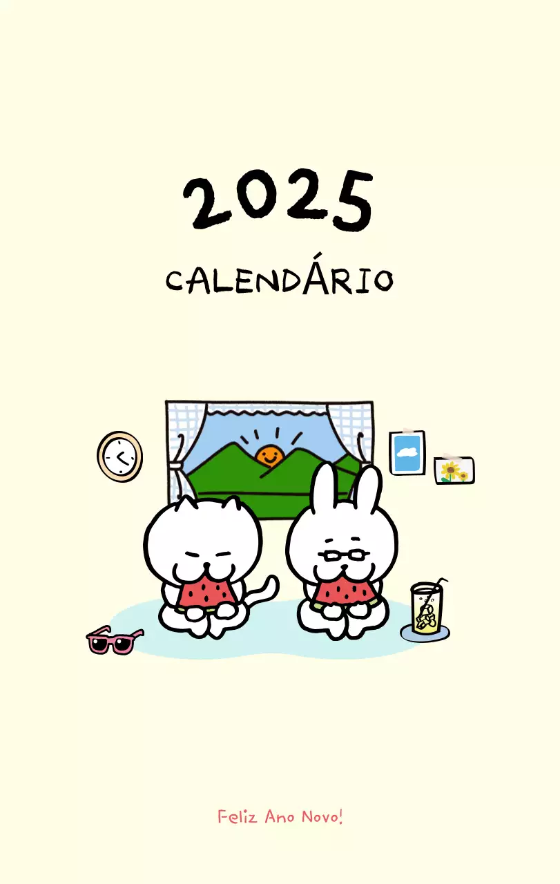 Calendário diário em marfim