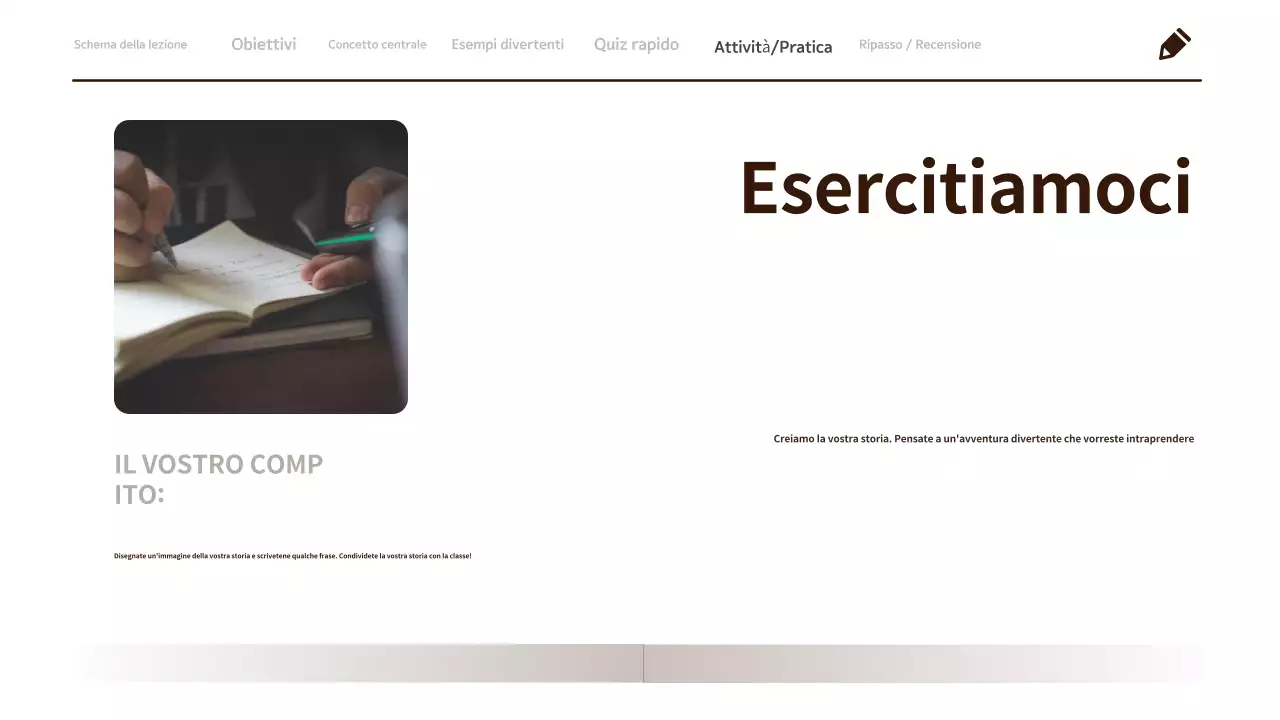 Materiale di classe di lingua e letteratura per la 3a elementare minimalista e pulito