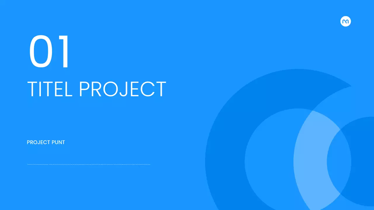 Een eenvoudig bedrijfsplan in wit en blauw