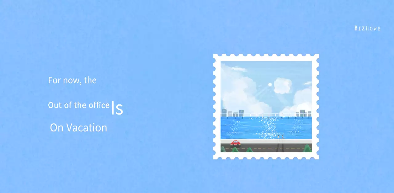 Stamp illustration with a warm concept