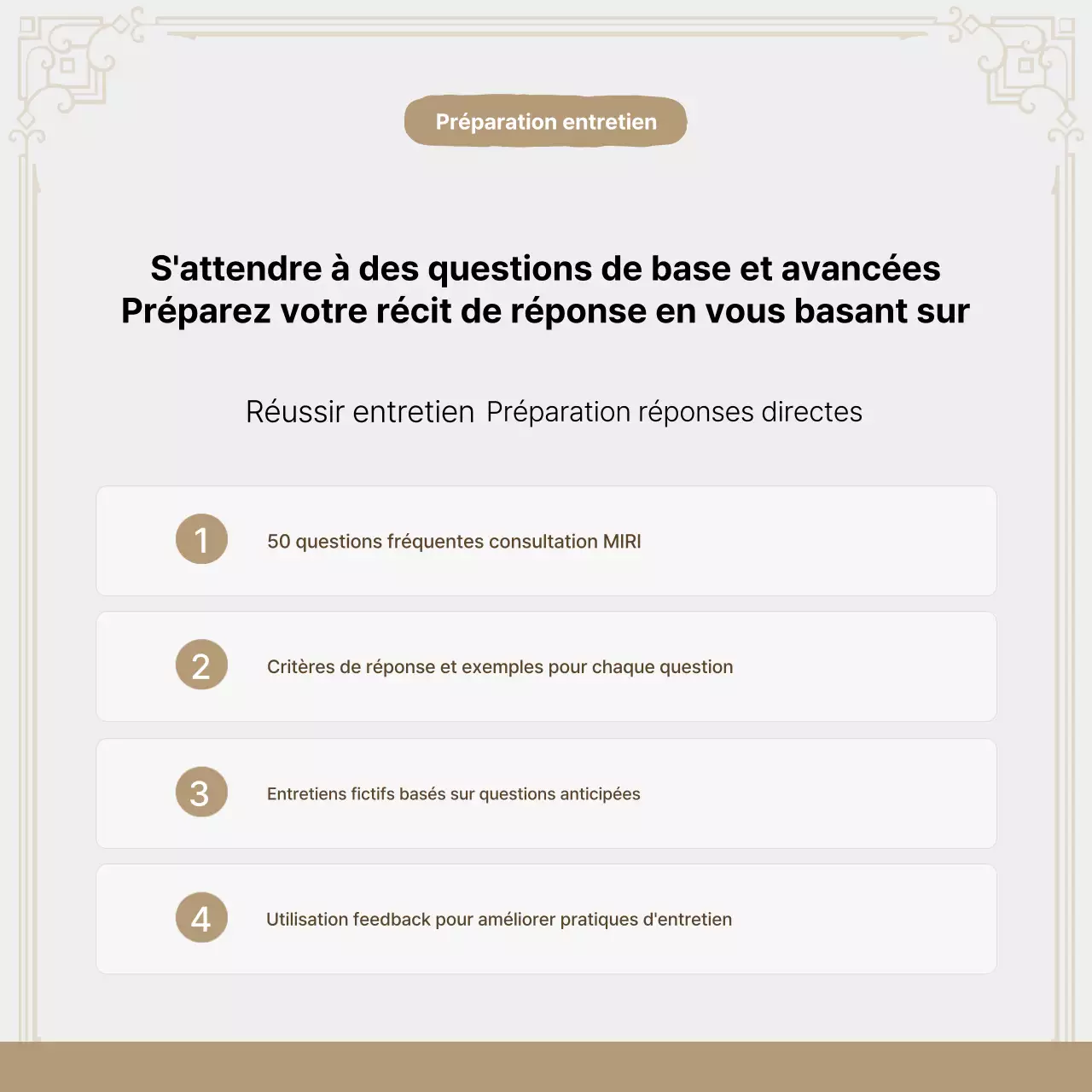 Promouvoir le coaching professionnel moderne Beige