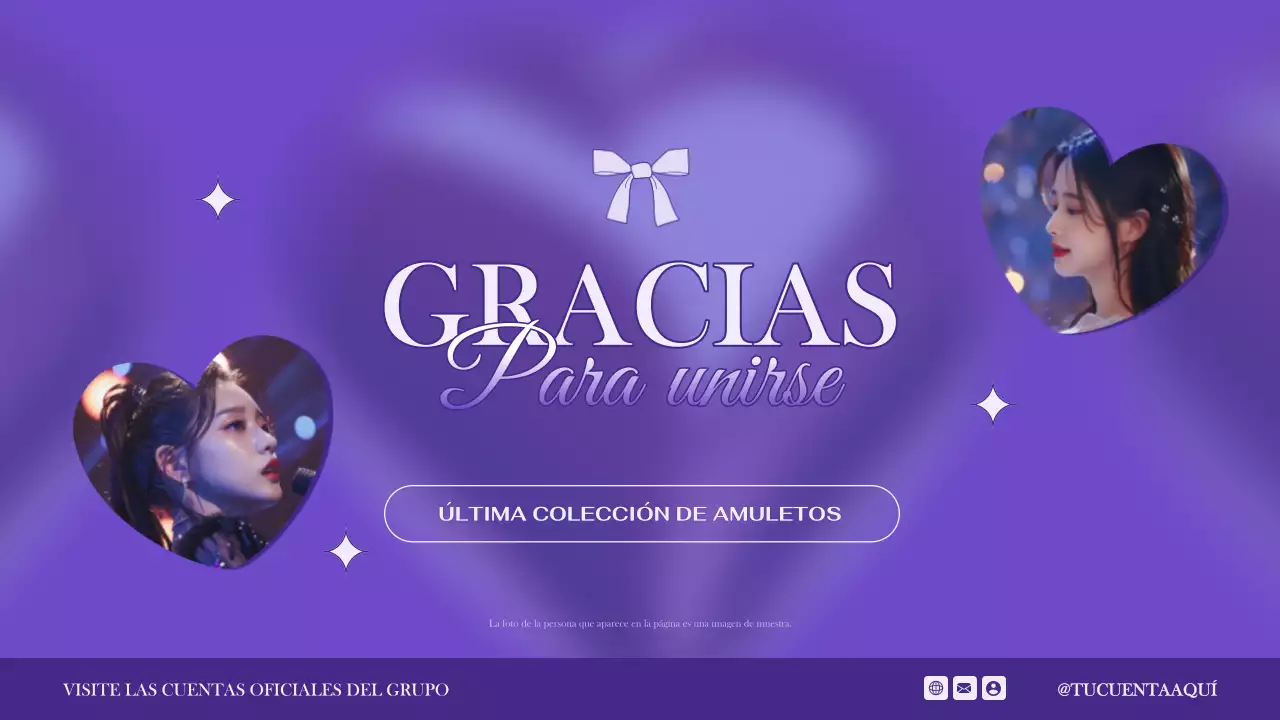 púrpura elegante promoción anuncio