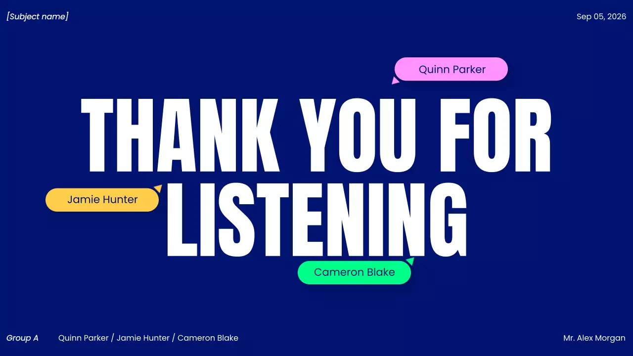 Blue Modern Project Presentation