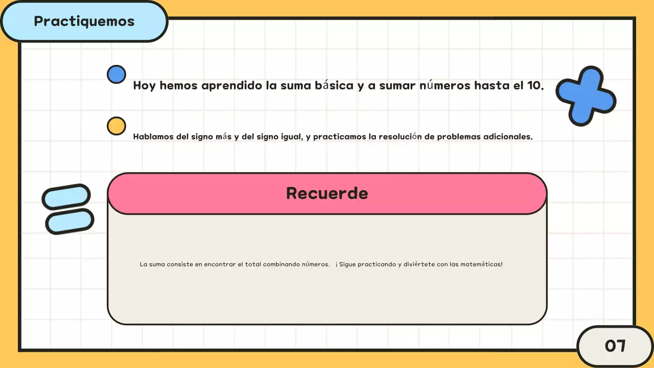 curso de matemáticas yellow clean