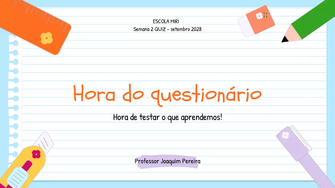 Teste de ciências
