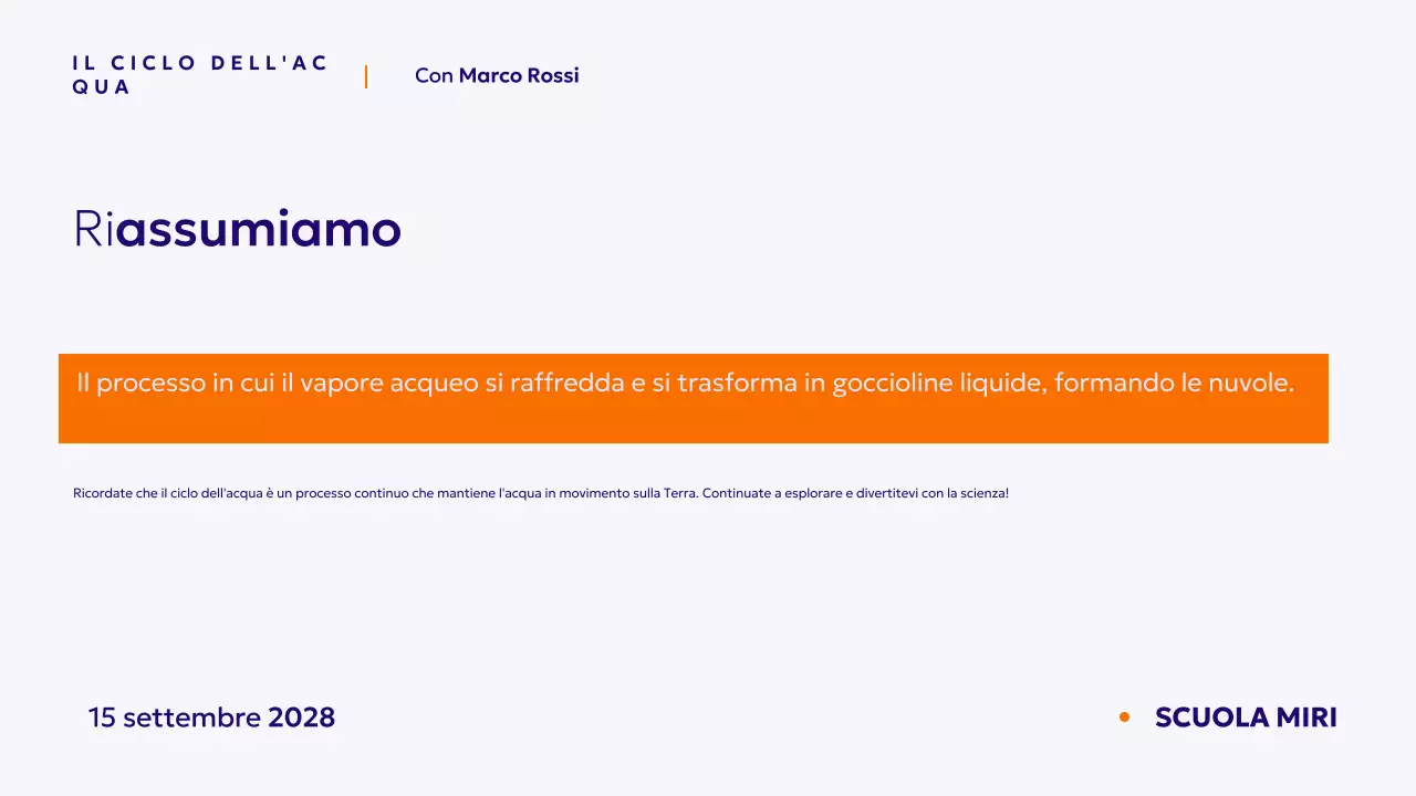 Presentazione del corso Blu minimal science