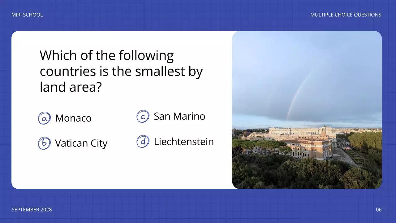 Blue Playful Quiz Announcement Presentation