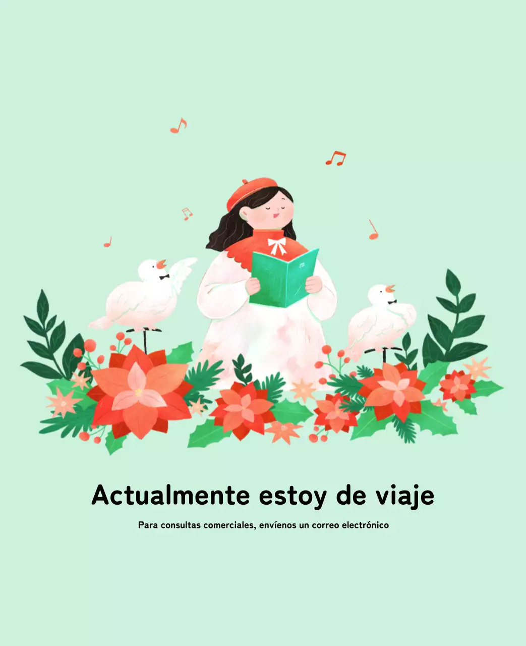 Calendario de Año Nuevo con cálidas ilustraciones