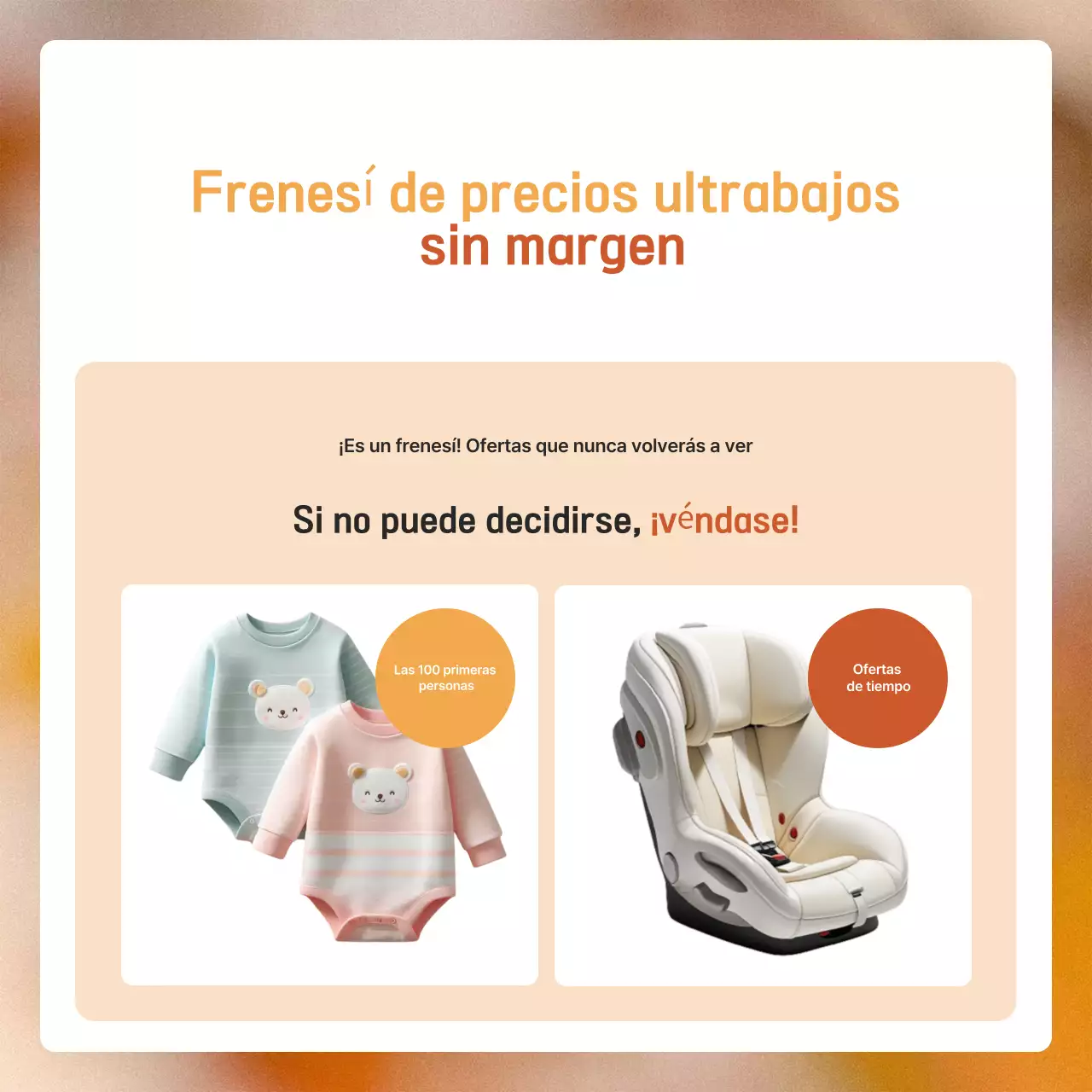 Evento Otoño Naranja Moderno