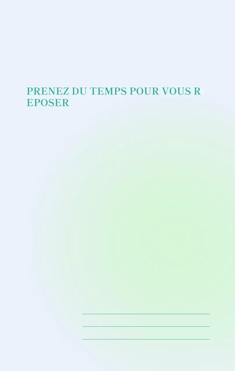 Calendrier minimaliste dégradé