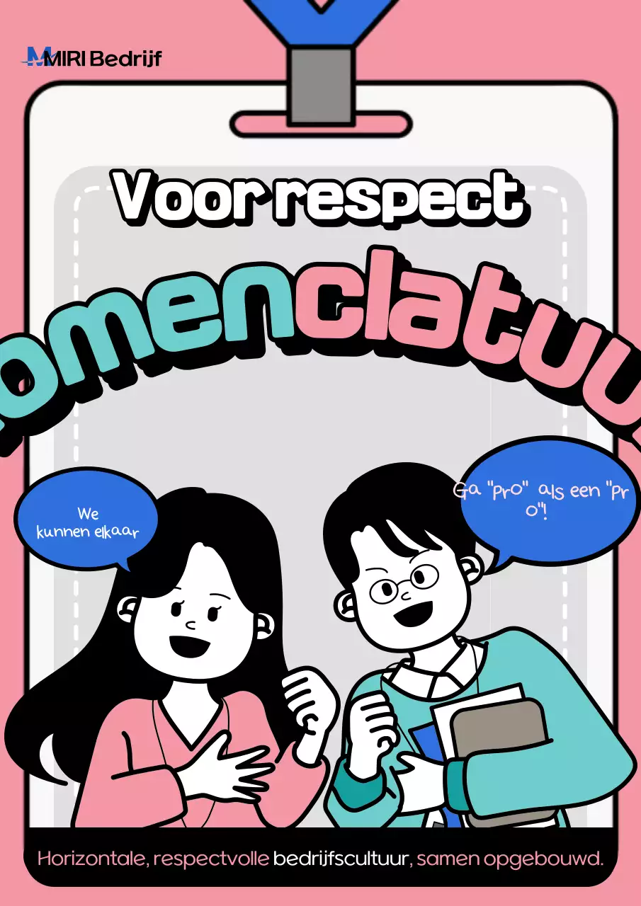 Bevorder een schone werkcultuur