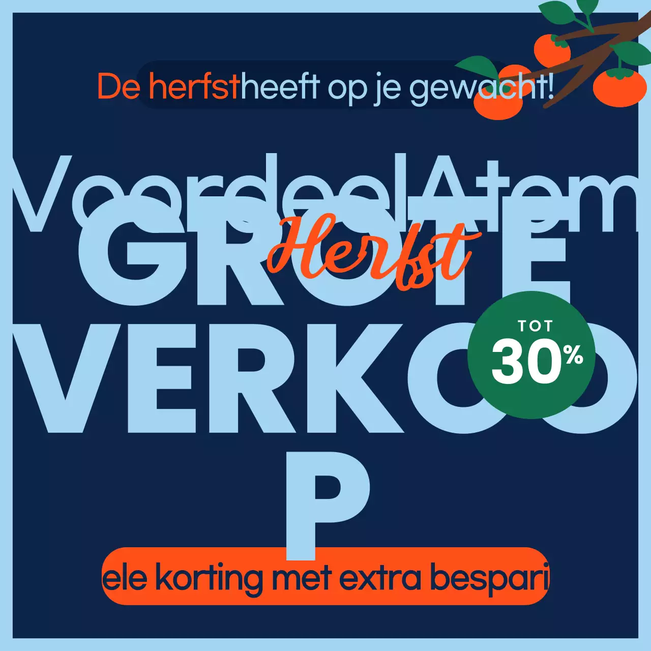 Oranje uitverkoop