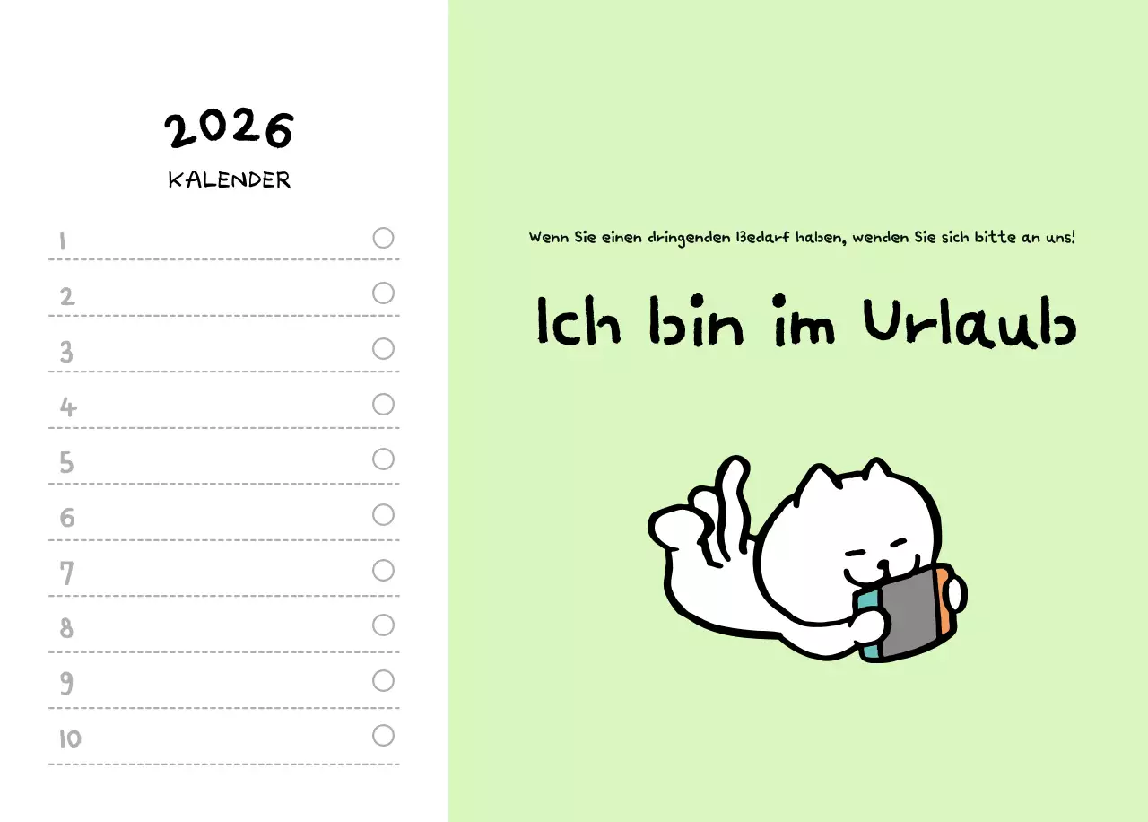 Tageskalender aus Elfenbein