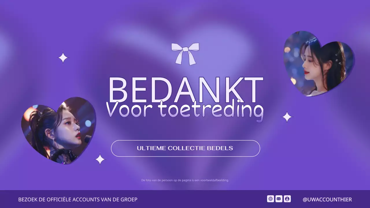 paars elegante promotie advertentie