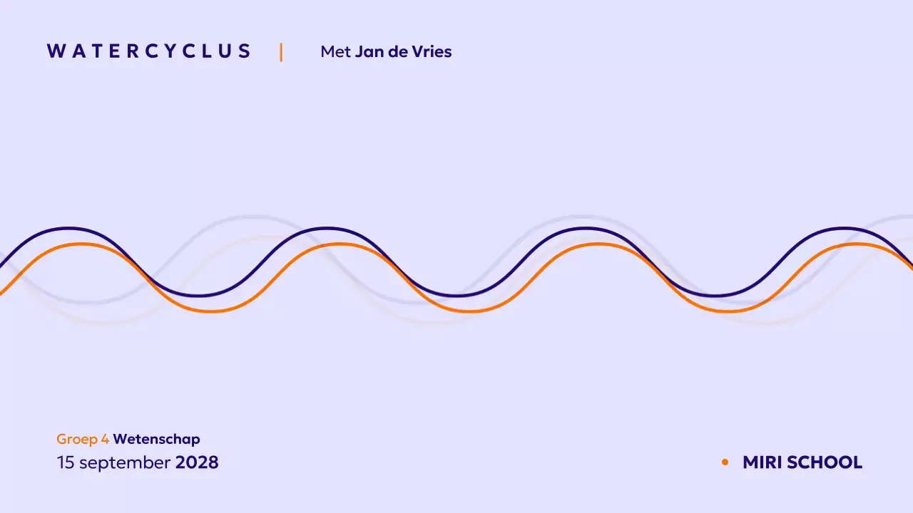 Blu minimale wetenschappelijke cursus presentatie