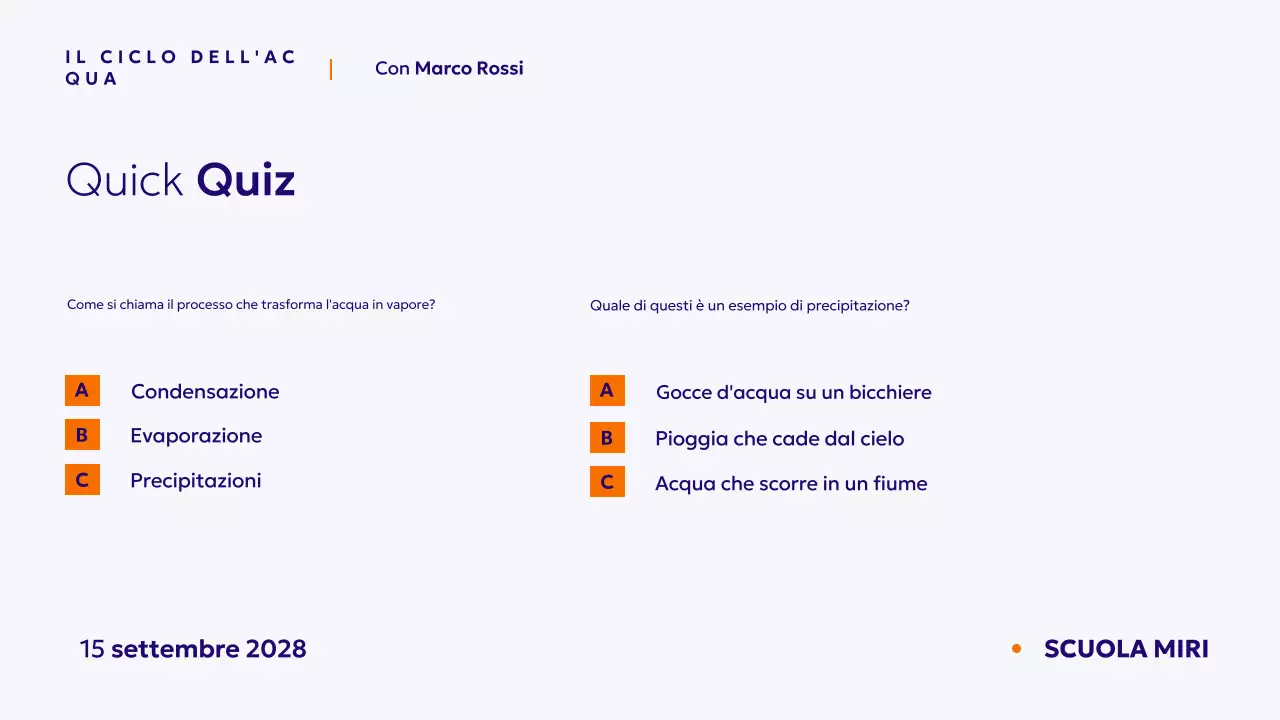 Presentazione del corso Blu minimal science