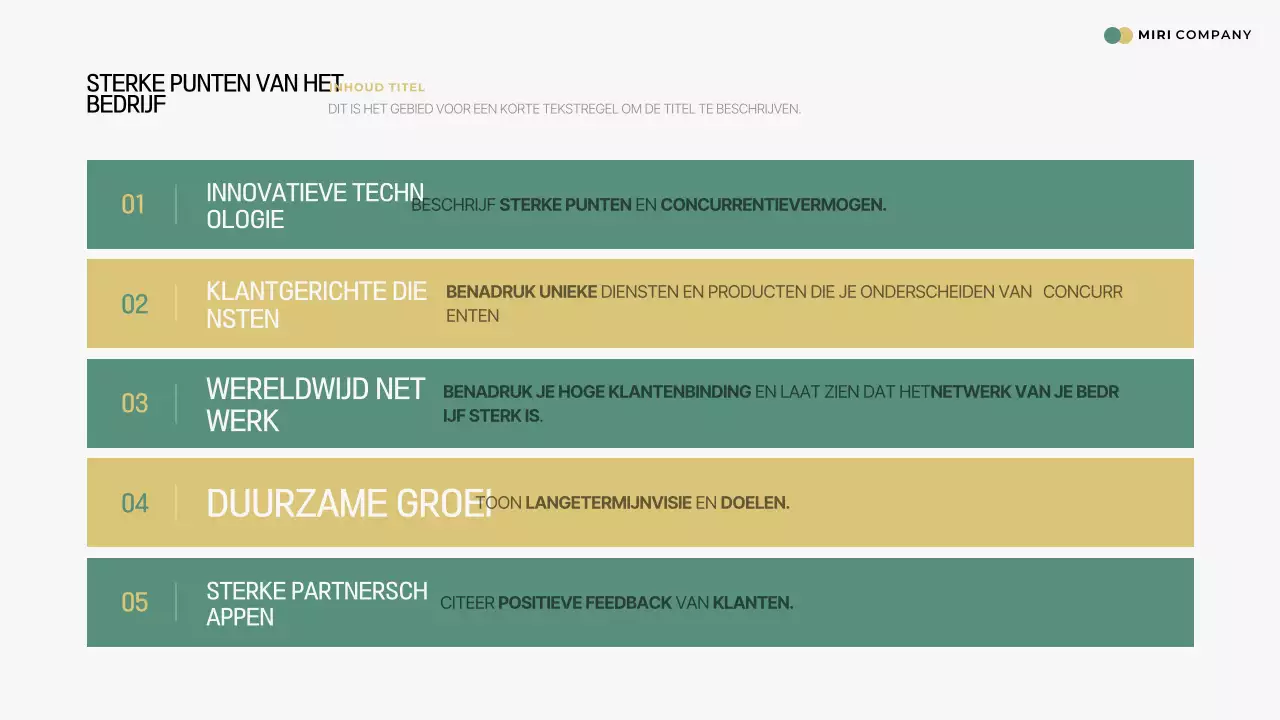 Green Simple Machinery & Equipment Bedrijfsprofiel