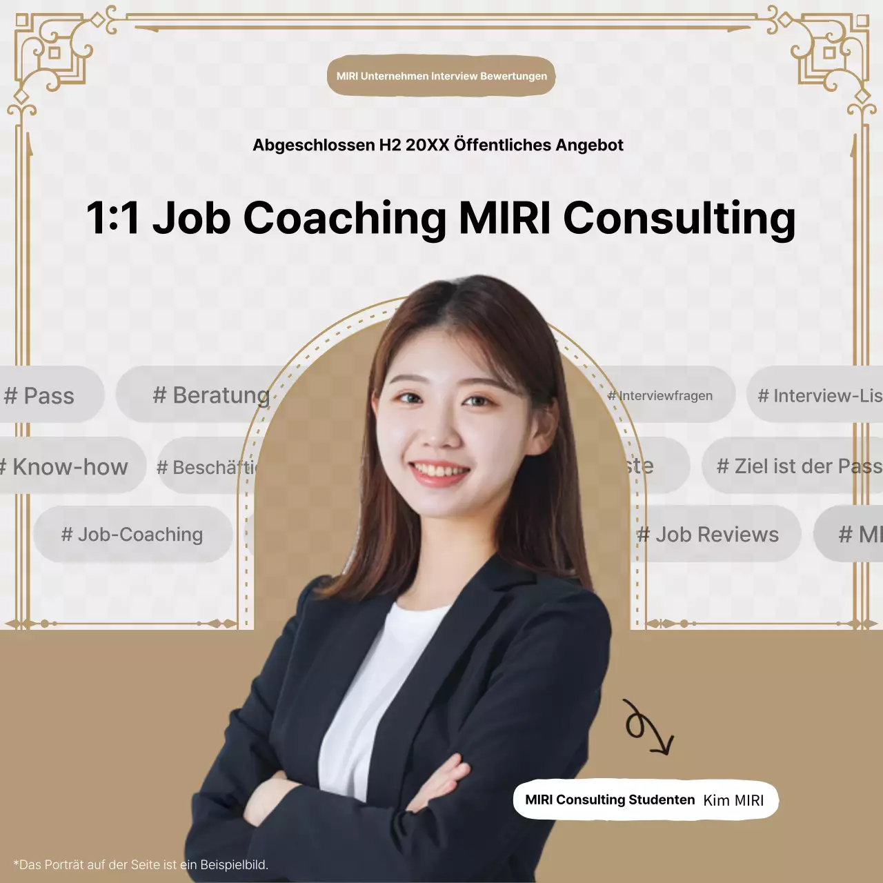 Förderung von Beige Modernes Job Coaching
