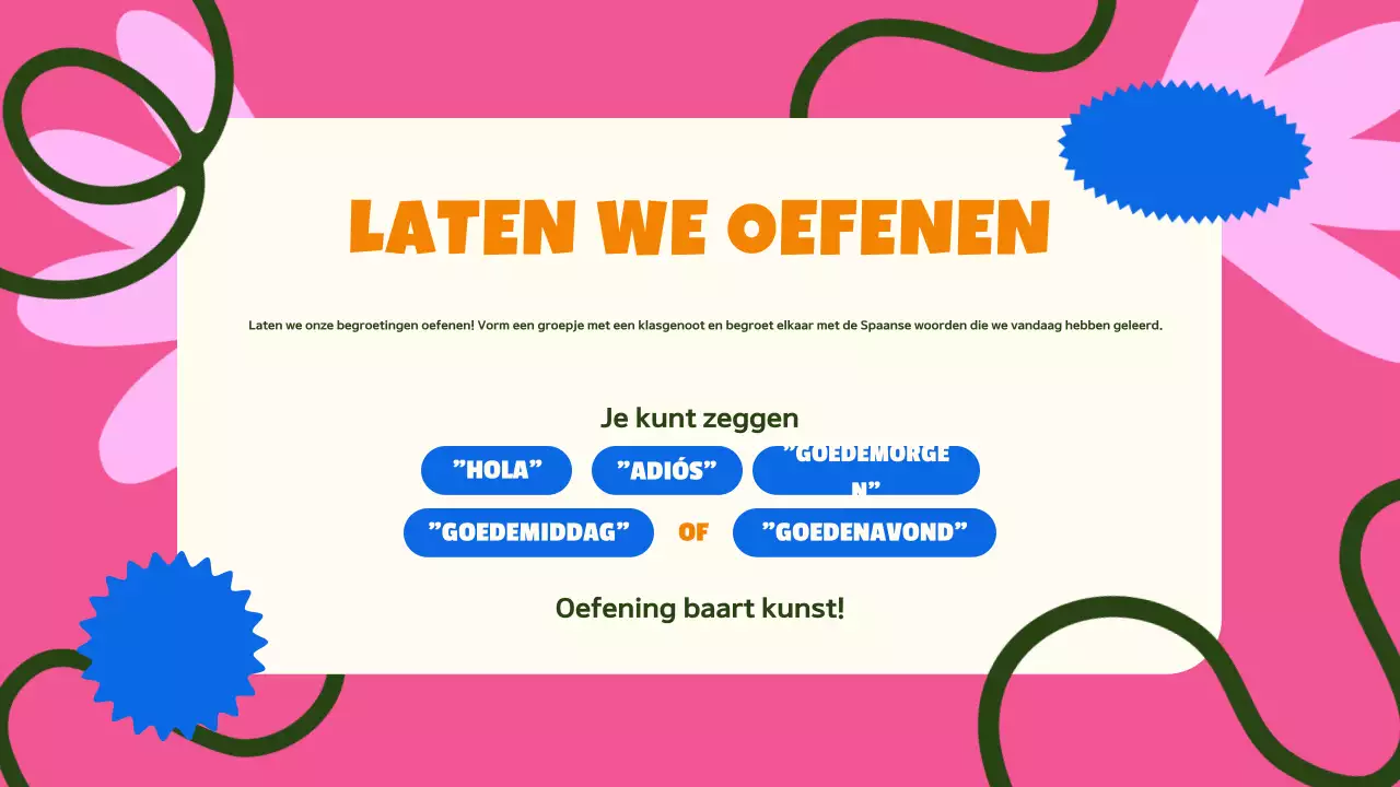 roze blauw kleurrijke taalgids