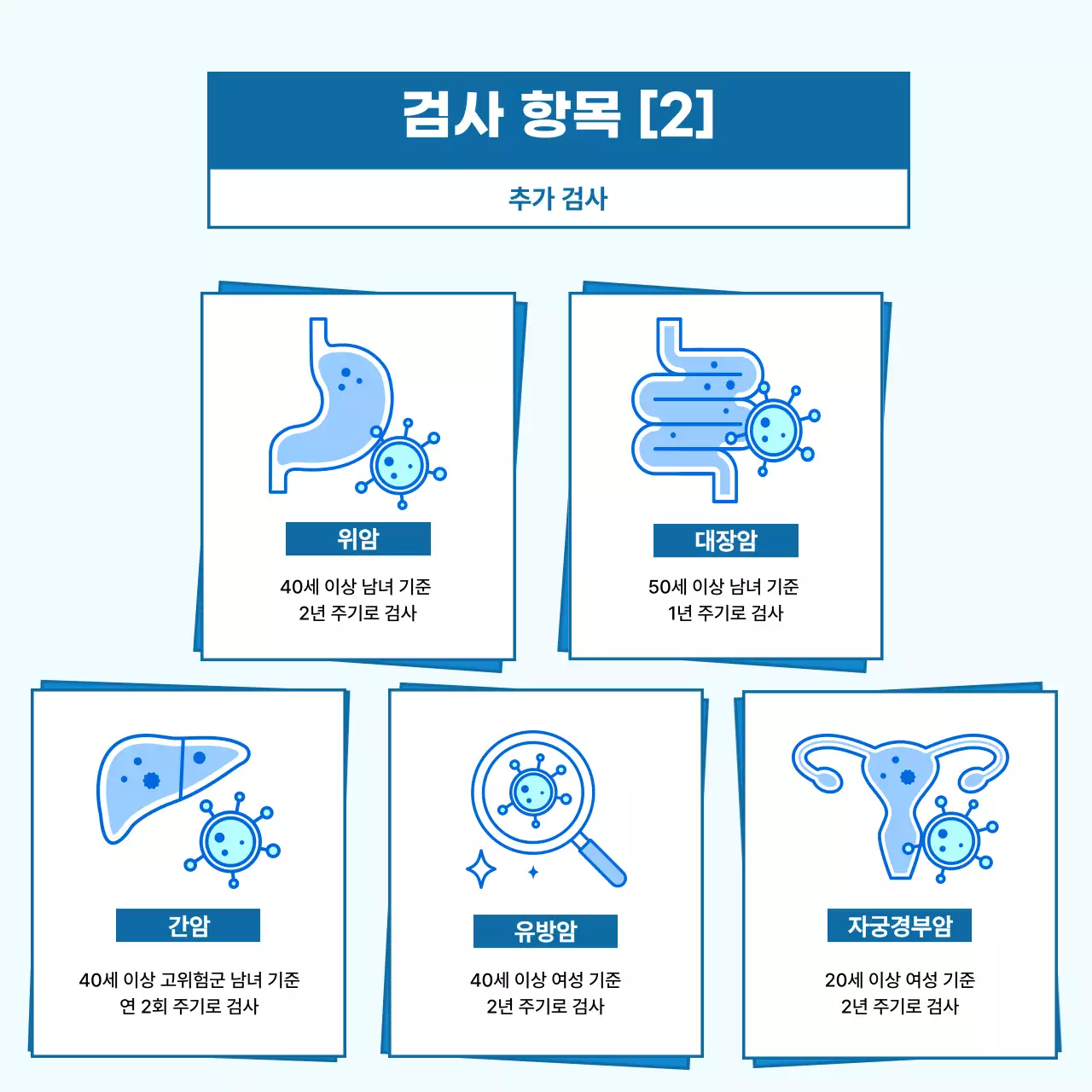 파랑 심플 건강검진 안내