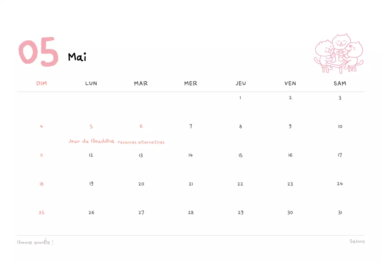 Calendrier journalier en ivoire