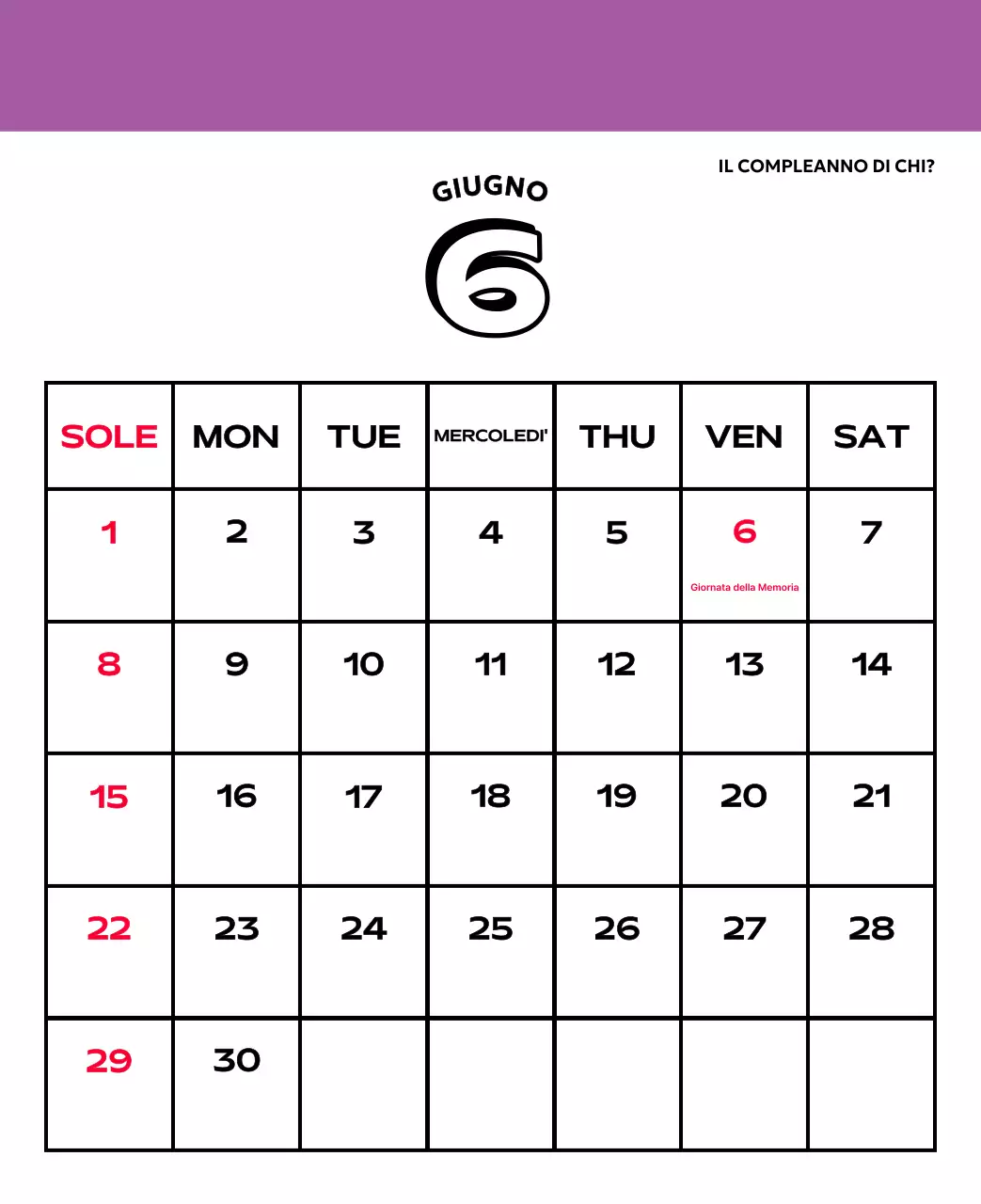 Calendari colorati con una varietà di illustrazioni retrò