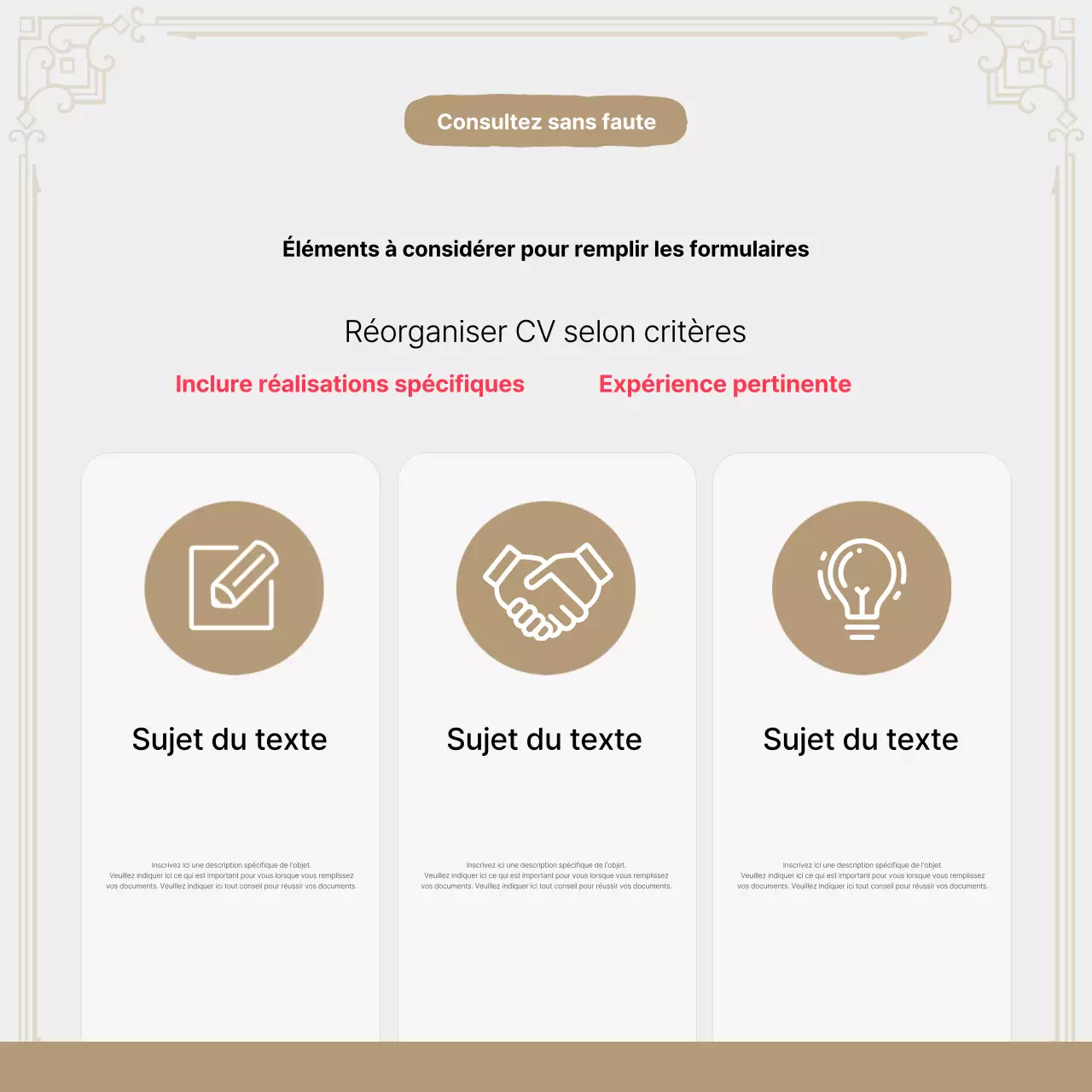 Promouvoir le coaching professionnel moderne Beige