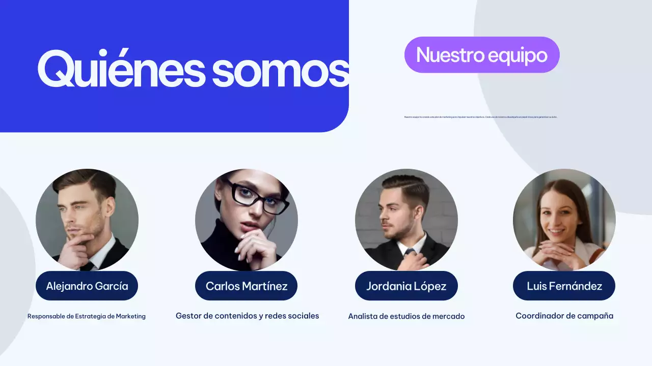 Presentación del Plan de Marketing Blue Modern