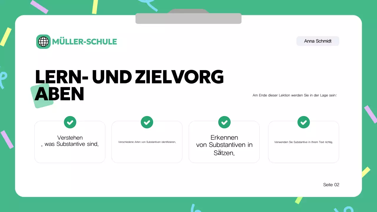 Blaue Moderne Grammatik Unterrichtsmaterial