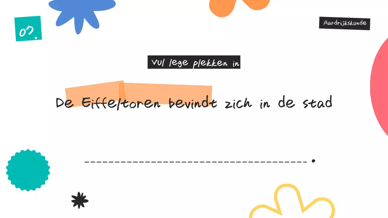 Kleurrijke Trendy Quiz Aankondiging