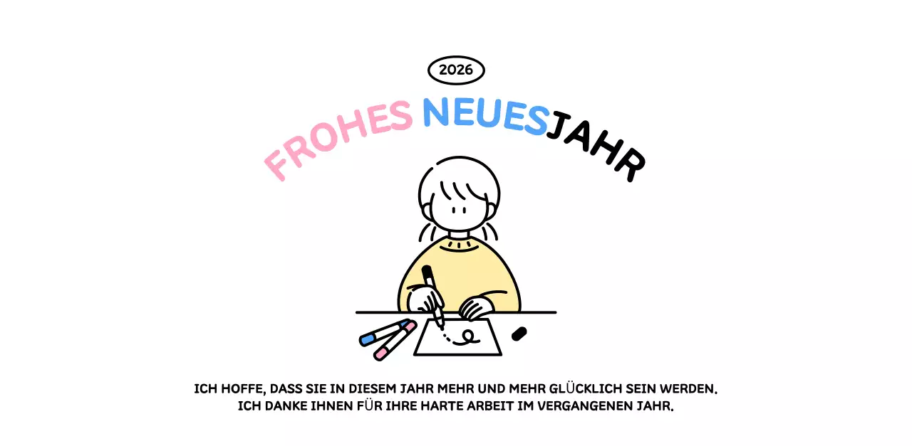 Illustrierter Kalender mit schönem Linienstil