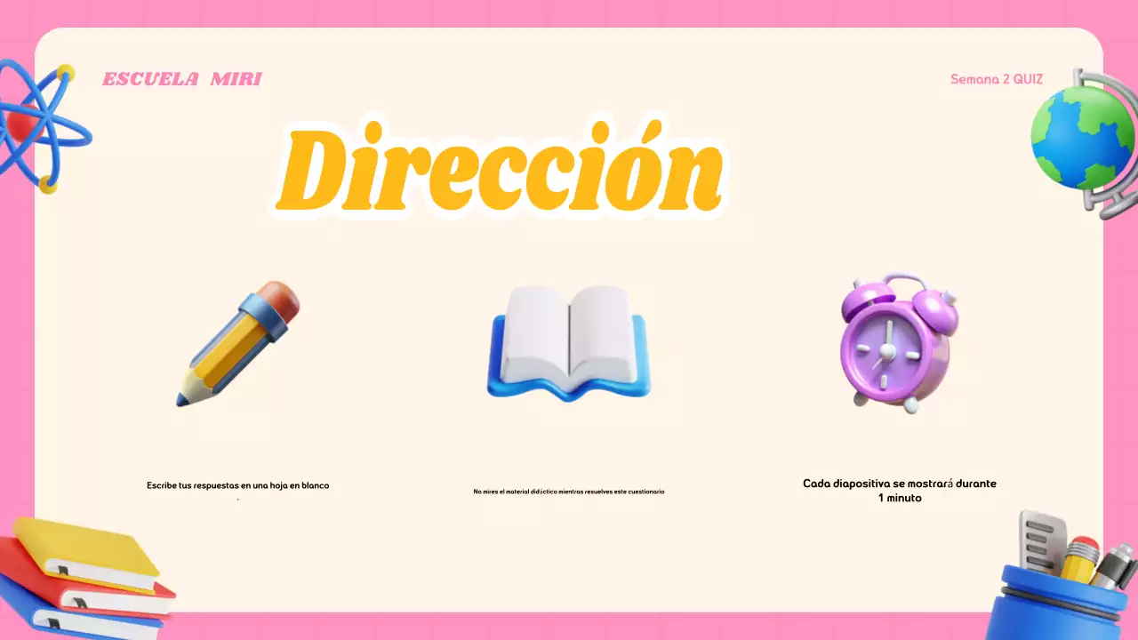 Material de clase de concurso moderno y colorido