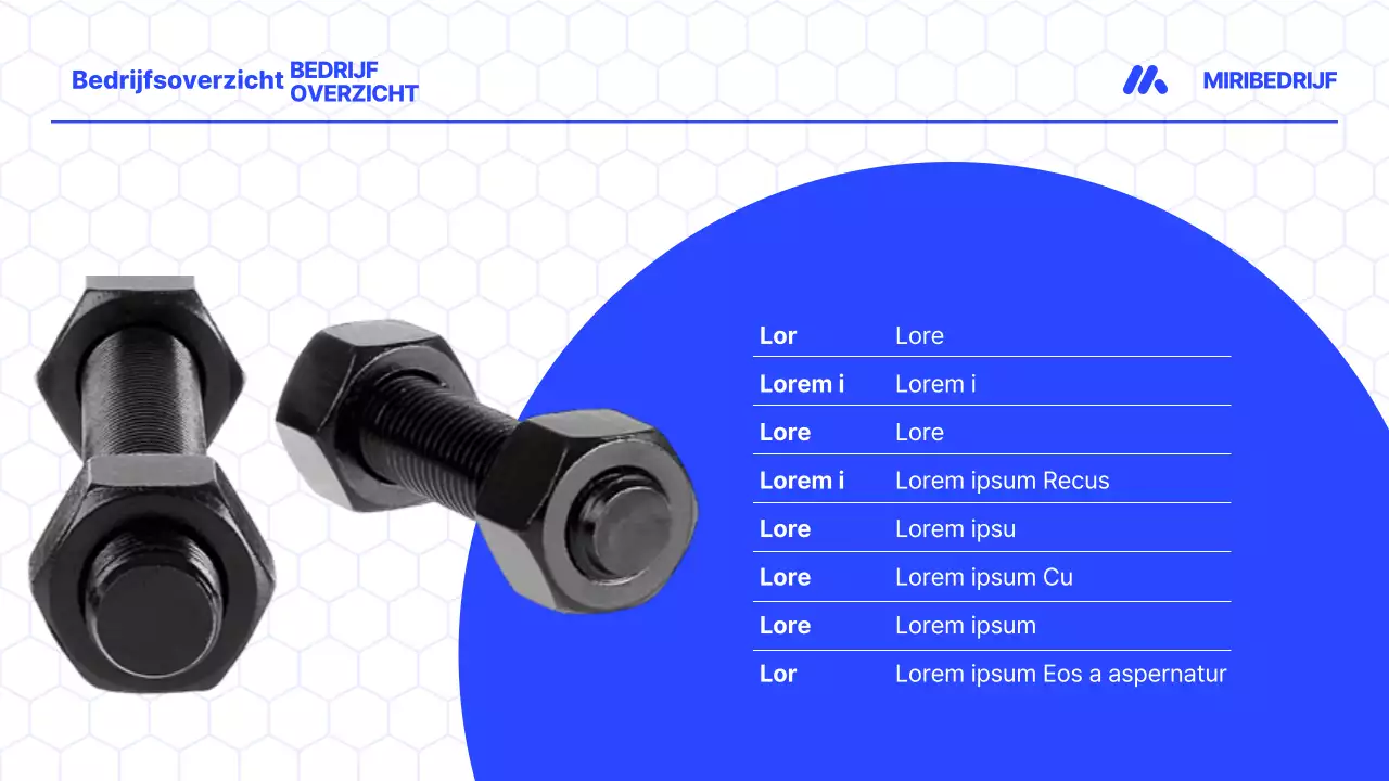 Promoot een modern profiel voor kleine bedrijven in blauw