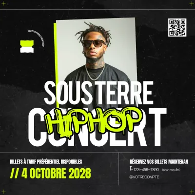 Promotion d'événements de musique urbaine noire