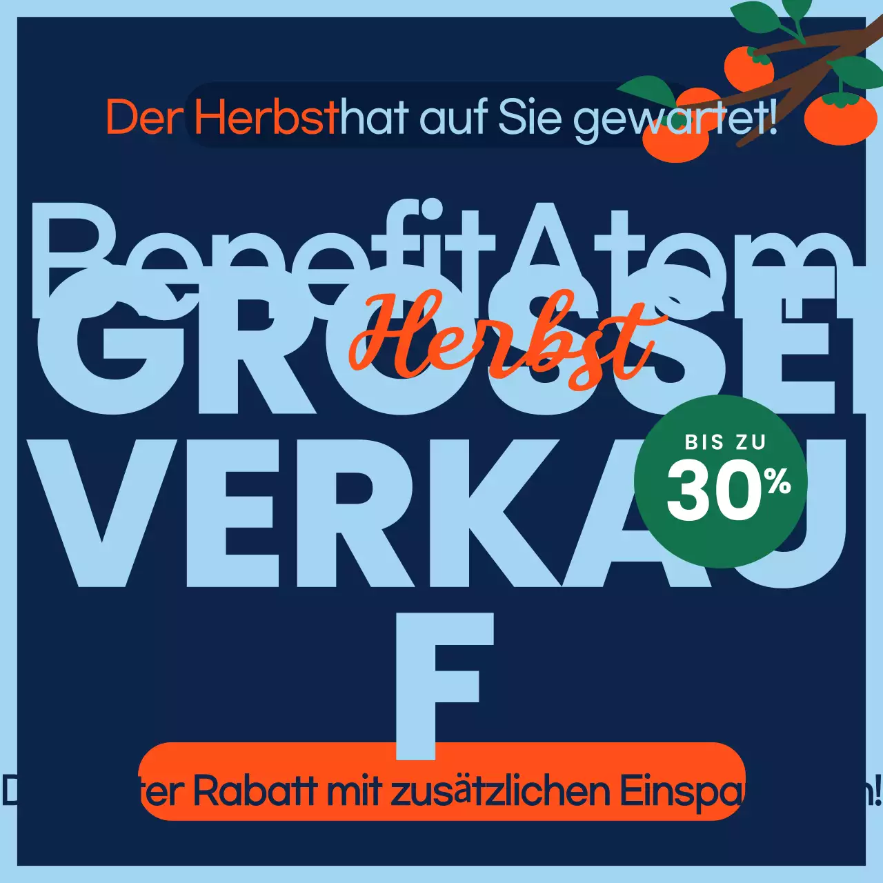 Orange Simple Sale Veranstaltung