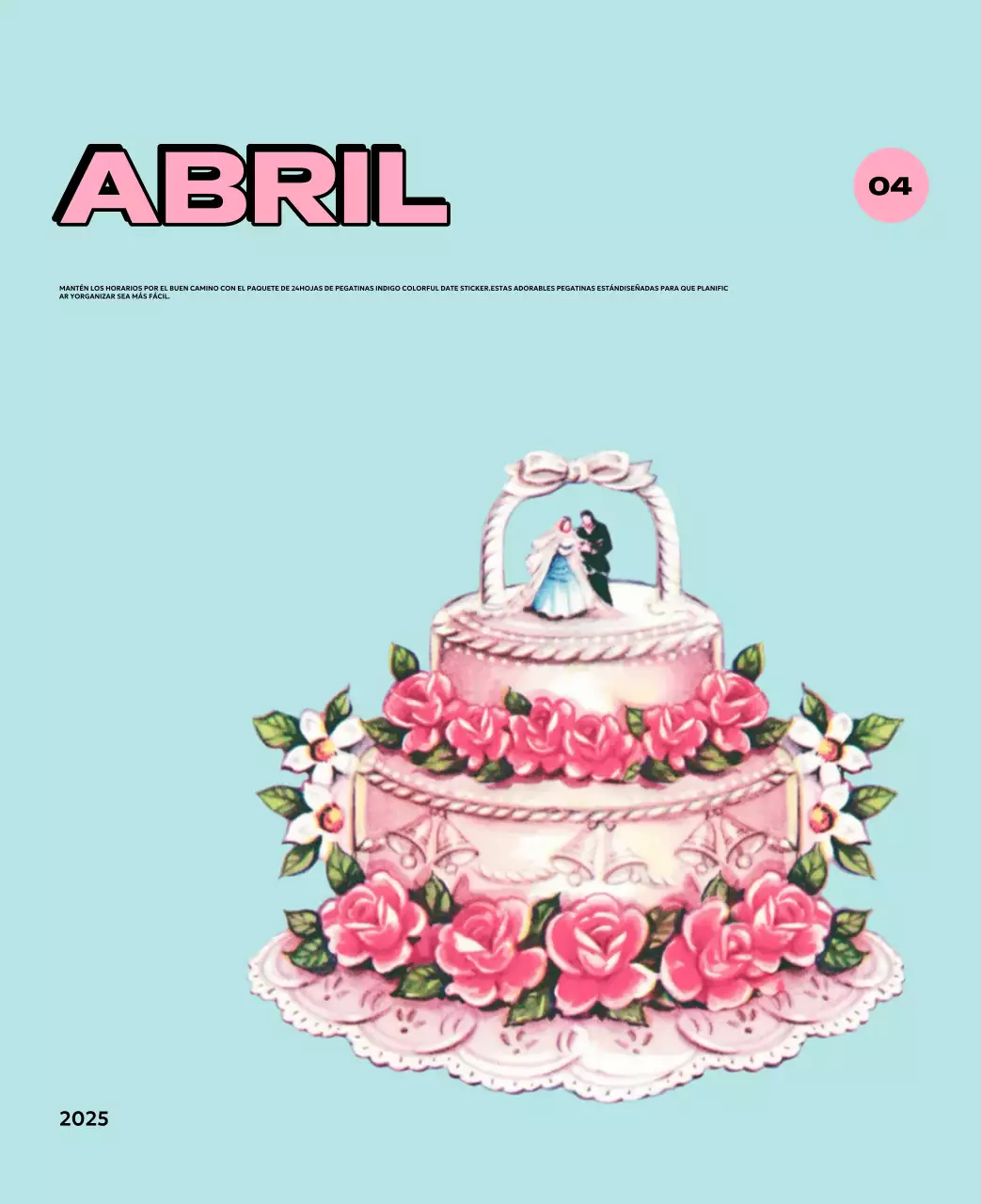 Coloridos calendarios con diversas ilustraciones retro