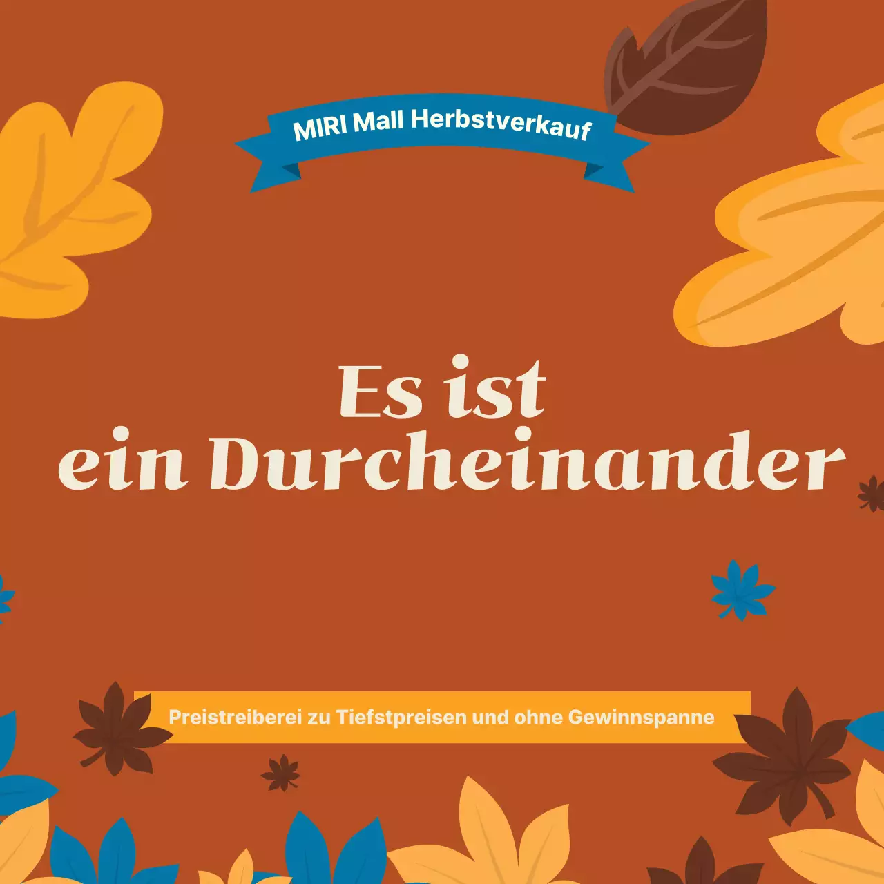 Förderung eines braunen Vintage-Verkaufs