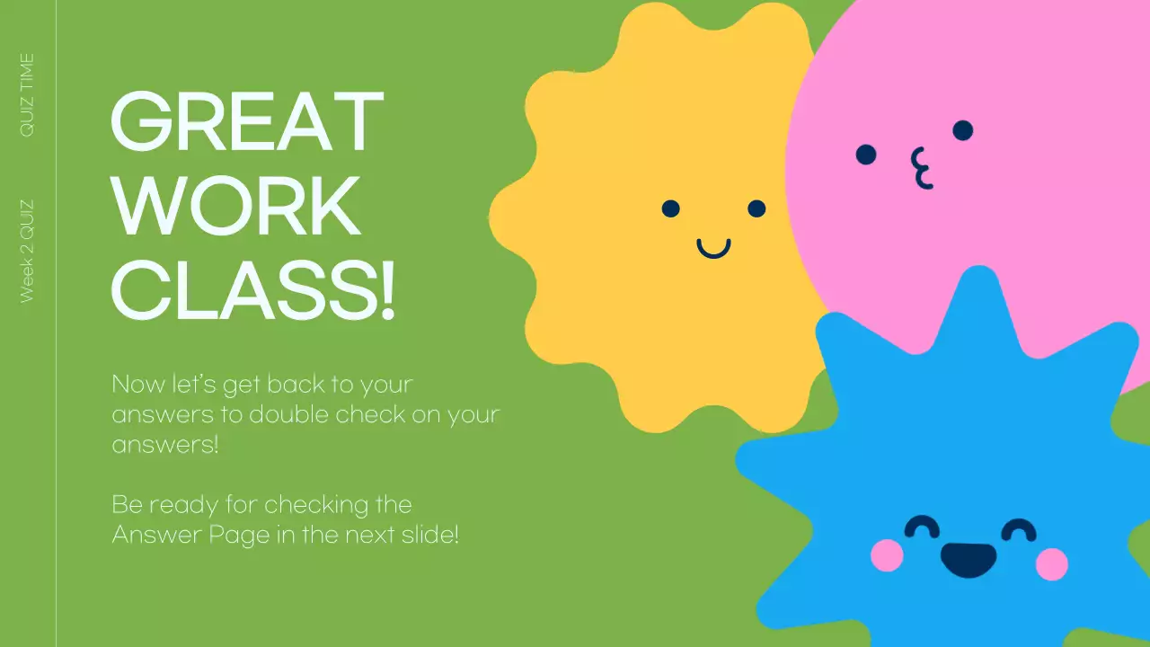 Blue Playful School Quiz Announcement Presentation