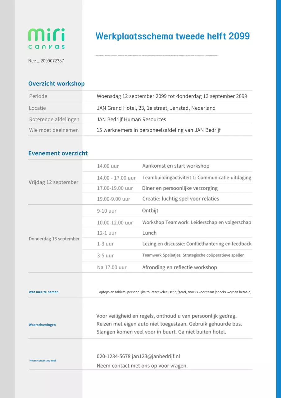 Een gids voor moderne workshops in blauw en grijs