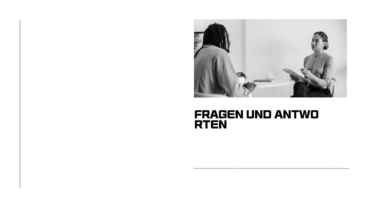 Schwarz-Weiß-Präsentationen zum Onboarding von Mitarbeitern