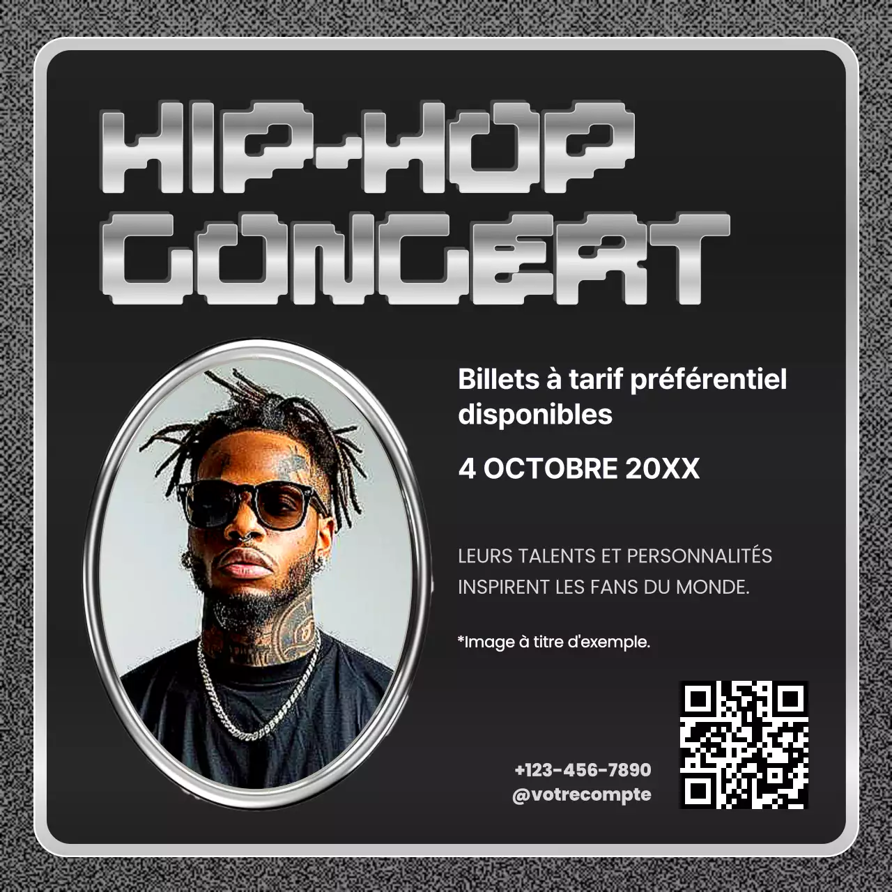 promotion hip-hop rétro noir